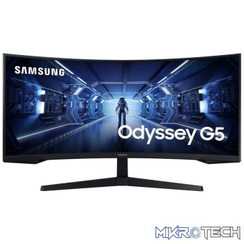 Samsung Odyssey 34-inch 3440x1440p QHD 21:9 165Hz 1ms VA LED Curved Monitor LC34G55TWWPXEN