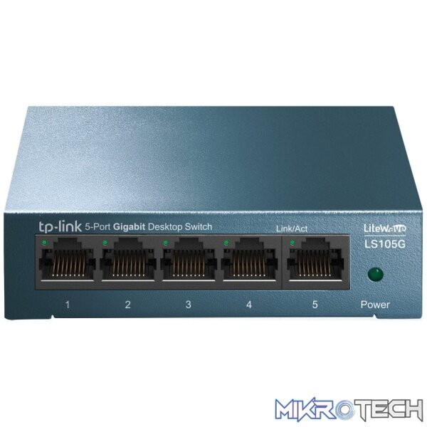 TP-Link LS105G 5-Port 10/100/1000 Mbits Desktop Network Switch - Image 2