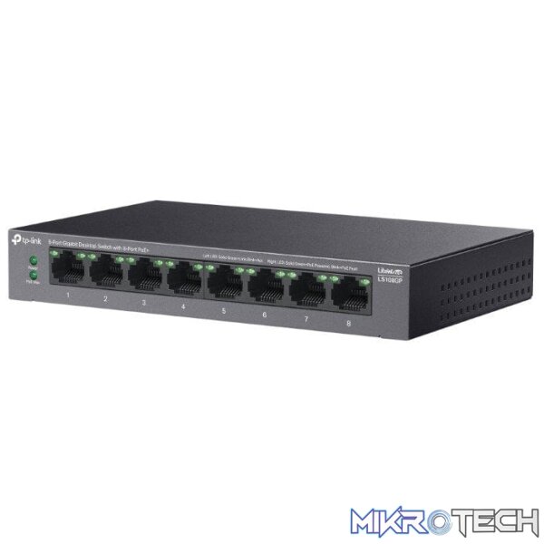 TP-Link LiteWave LS108GP 8-port PoE+ Gigabit Unmanaged Switch - Image 3