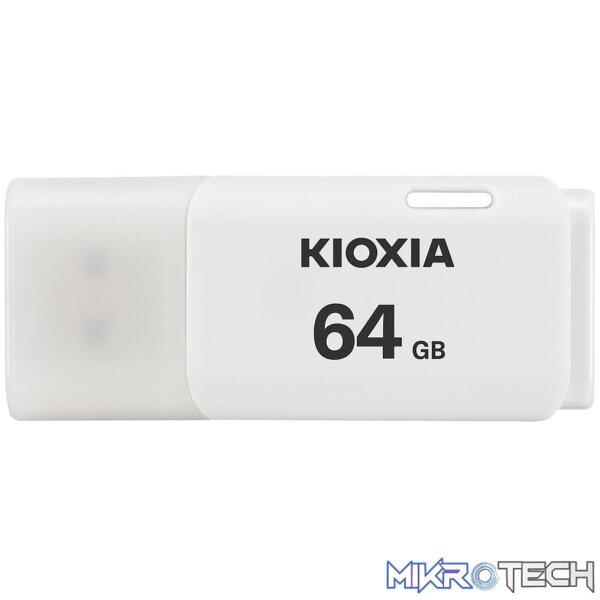 lu202w064gg4-usb-flash-drives-52916916453743 Kioxia TransMemory U202 64GB USB Flash Drive White LU202W064GG4 - Image 1
