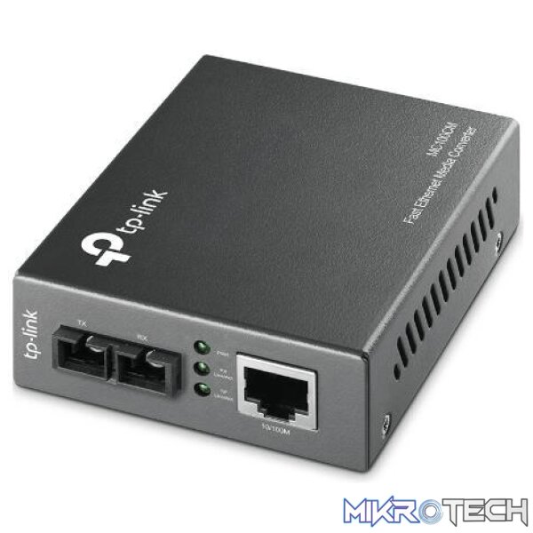 mc100cm-network-adapters-30249346105508 TP-Link MC100CM 10/100 Mbits Multi-Mode Media Converter Network 100 1310 Nm Black - Image 1