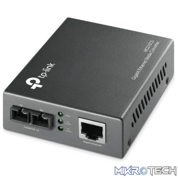mc210cs-network-adapters-30249371992228 TP-Link MC210CS Gigabit Single-Mode Media Converter Network 1000 Mbits 1310 Nm Black - Image 1