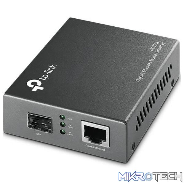 mc220l-network-adapters-30249565487268 TP-Link MC220L Gigabit SFP Media Converter 1000 Mbits Multi-Mode and Single-Mode Black - Image 1