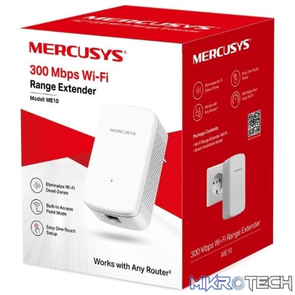 me10-repeaters-43069425909924 Mercusys ME10 300Mbps Wi-Fi Range Extender - Image 1