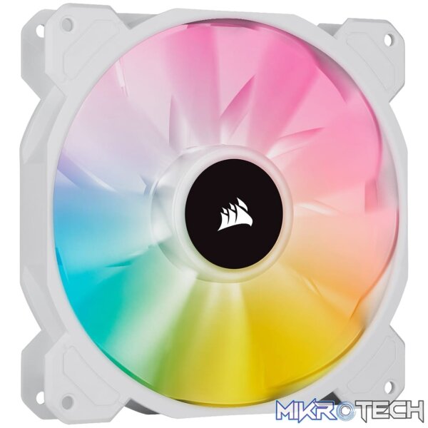 mit_sp140_rgb_elite_white_single_01-61jnwigs Corsair iCUE SP140 RGB ELITE Performance 140mm White PWM Fan - Single Pack - Image 1
