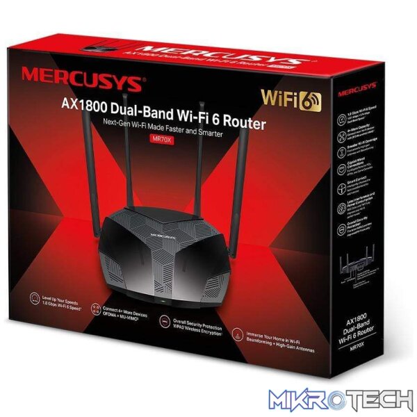 Mercusys MR70X AX1800 Dual-Band Wi-Fi 6 Router - Image 8