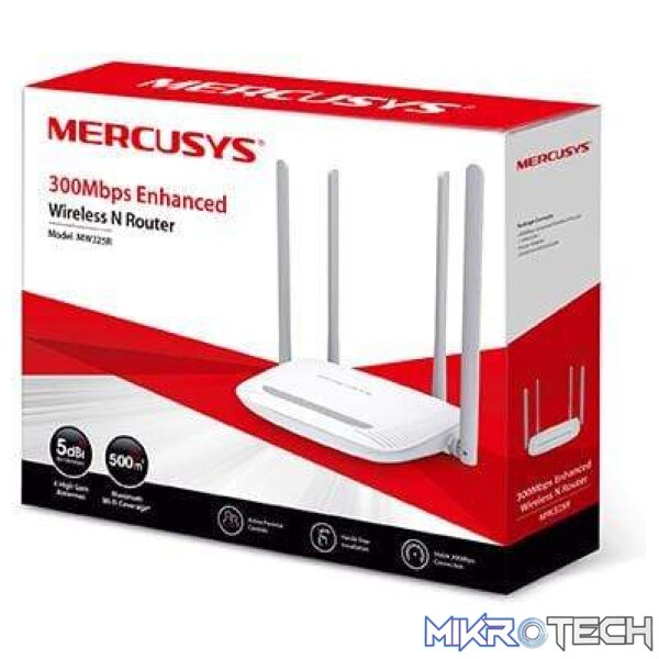Mercusys MW325R 300Mbps Enhanced Wireless N Router White - Image 2