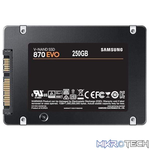 Samsung 870 Evo 2.5-inch 250GB Serial ATA III Internal SSD MZ-77E250BW - Image 5
