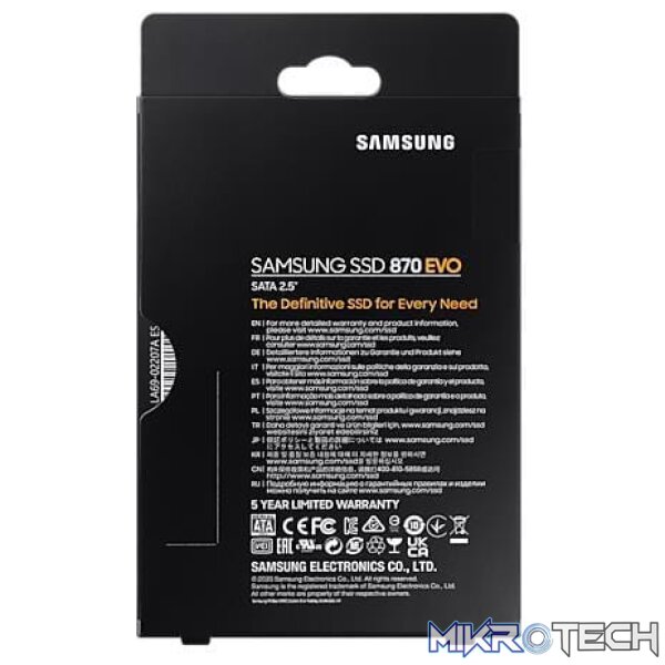 Samsung 870 Evo 2.5-inch 500GB Serial ATA III Internal SSD MZ-77E500BW - Image 10