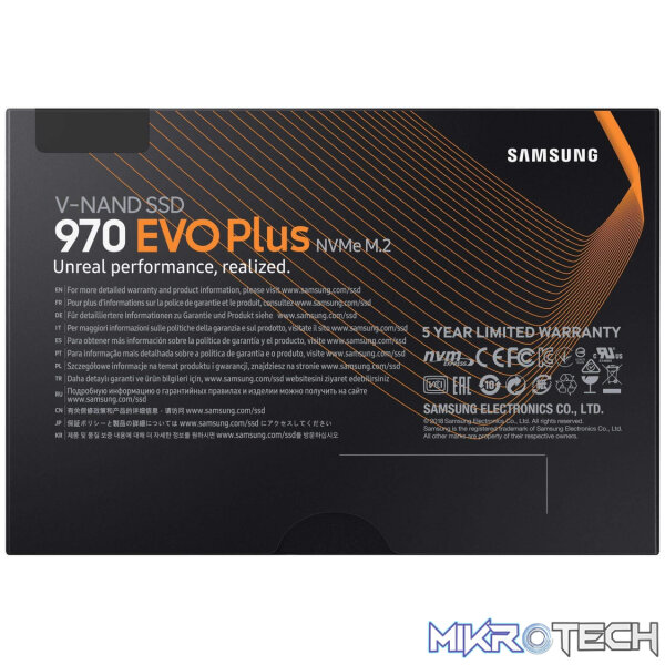 Samsung 970 EVO Plus M.2 250GB PCIe 3.0 V-NAND MLC NVMe Internal SSD MZ-V7S250BW - Image 5