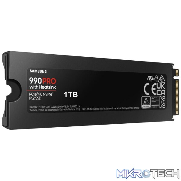 Samsung 990 PRO 1TB PCI Express 4.0 M.2 V-NAND MLC NVMe Internal SSD MZ-V9P1T0CW - Image 2