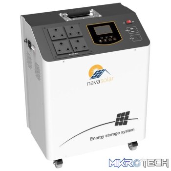 NavaSolar BP18-3024 3kW 2.56kWh 24Vdc LifePO4 Trolley Inverter NV-BP18-3024