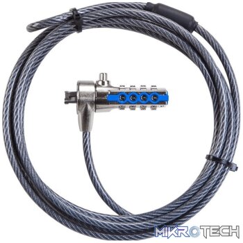 Targus DEFCON T-Lock Resettable Combination Cable Lock PA410E