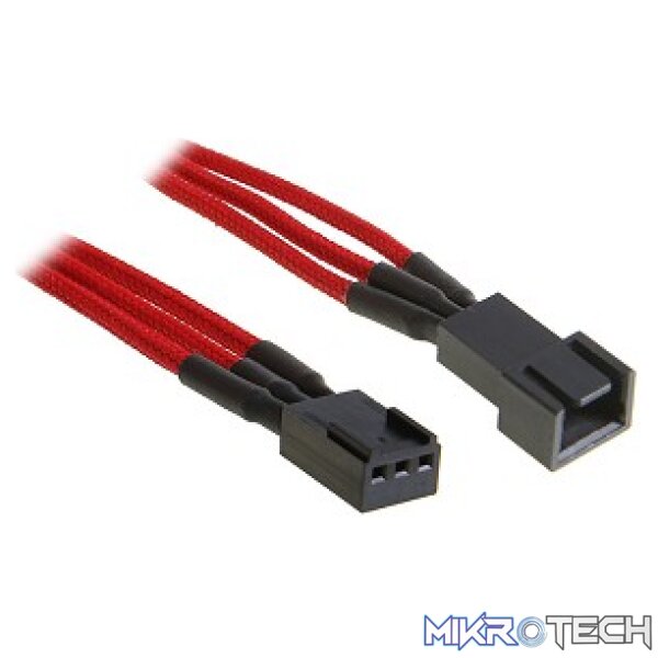 prod_FA-BA3F60R_d4y1-ol Bitfenix 3 pin power extension cable for cpu fan 90cm Red - Image 1