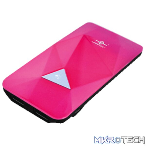 product_BT-V3500P Vantec van-3500BB-pk power gem 3500 Pink universal mobile device battery - Image 1