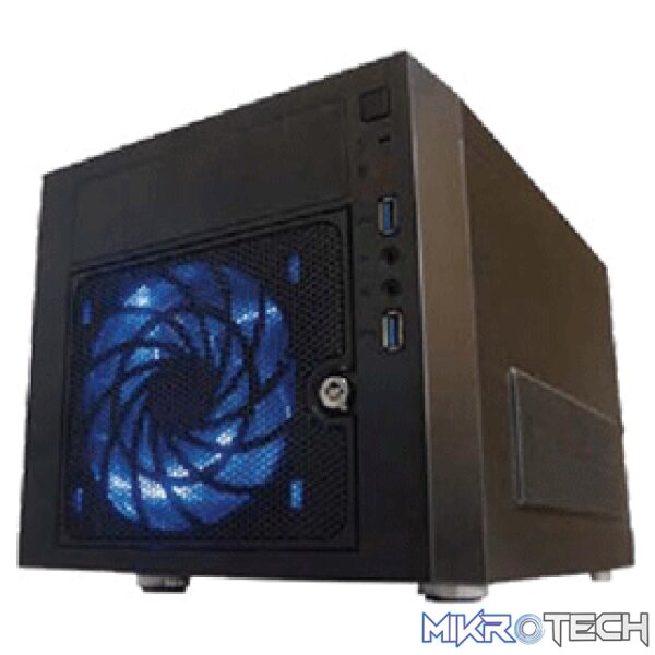 product_CH-C2060 CFi 2060 mini-itx case (also works as NAS storage chassis) with Internal 300w SFX power supply, compact size. - Image 1