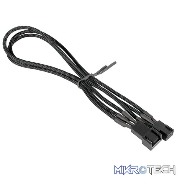 product_FA-BA3F30K_9m8e-hm Bitfenix 3 pin power extension cable for cpu fan 90cm Black - Image 1
