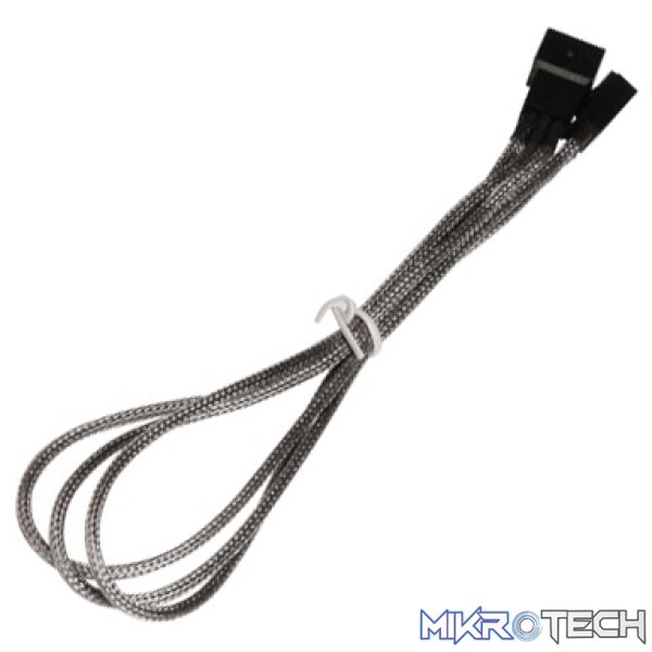 product_FA-BA3F30S Bitfenix 3 Pin Fan Cable Extension 60cm Silver - Image 1