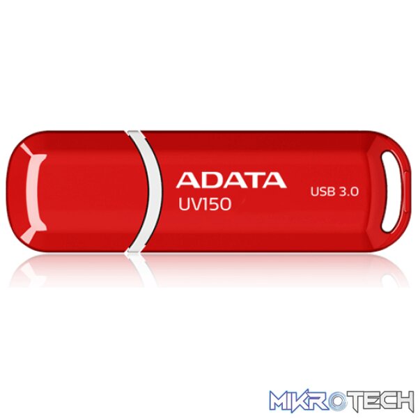 product_FD-AxxGUV150R_jraq-ue Adata UV150 32Gb Glossy Red USB3.0 Flash Drive - Image 1