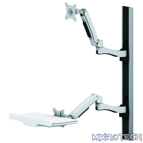 product_LS-AW8822 Aavara W8822 Wall-mount rail system for 1x display + 1x Keyboard - Image 1