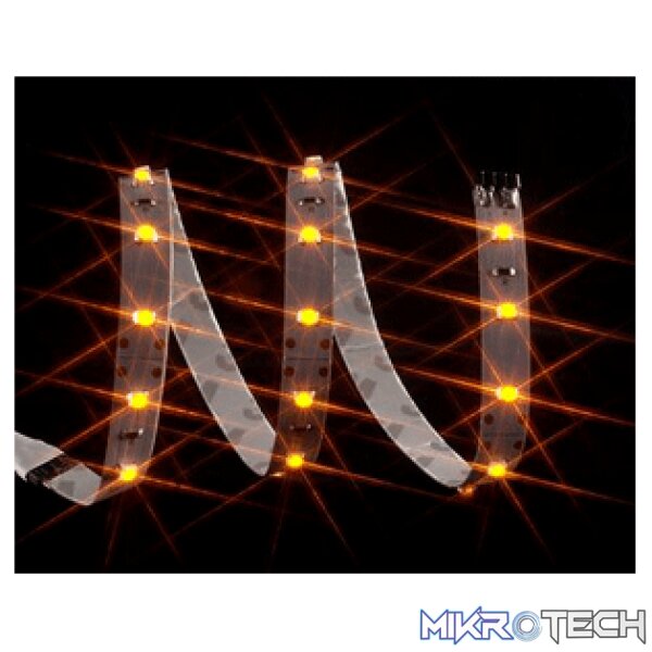 product_LT-VLY60-100_t6ms-ki Vizo LED-YL-500W - LED strips - Yellow, 30 LEDs, 50cm, with Water Proof rubber protection - Image 1