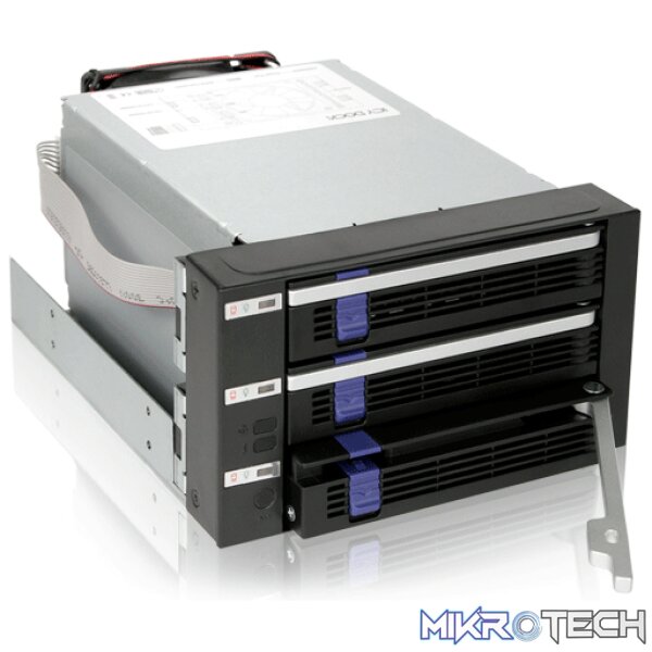 product_MR-i153 3x3.5" in 2x5.25" SATA Hot Swap HDD Cage - Image 1