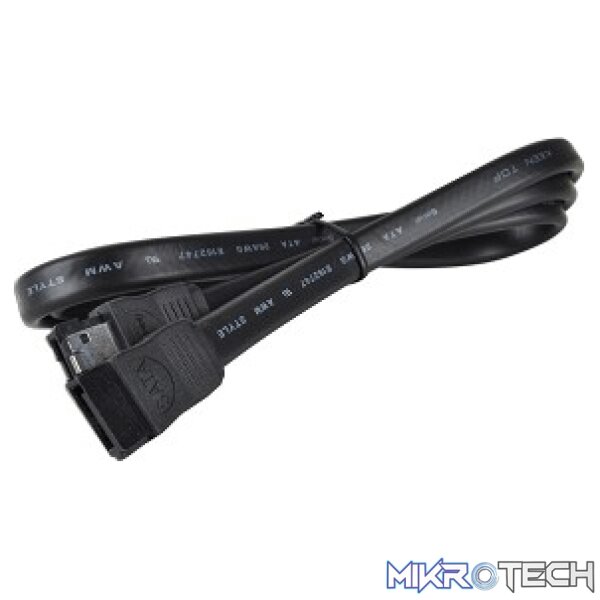 product_sata_90blk Lian-li Sata cable 90cm Black - Image 1