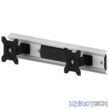Aavara V6721 Wall-mount Column Rail System for 2x display