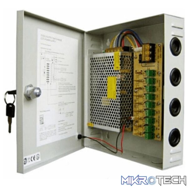 ps13-chargers-and-adapters-42675149045924 Pinnsec PS13 10-12VDC 25A 18-way Switch Mode Power Supply POW-123/18 - Image 1