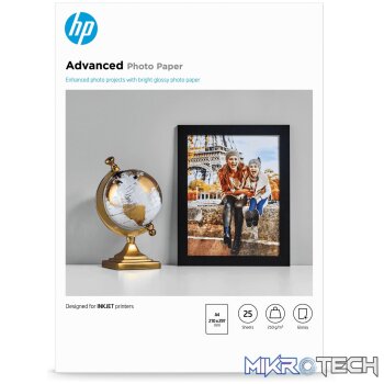 HP Advanced Glossy Photo Paper A4 25 Sheets Q5456A