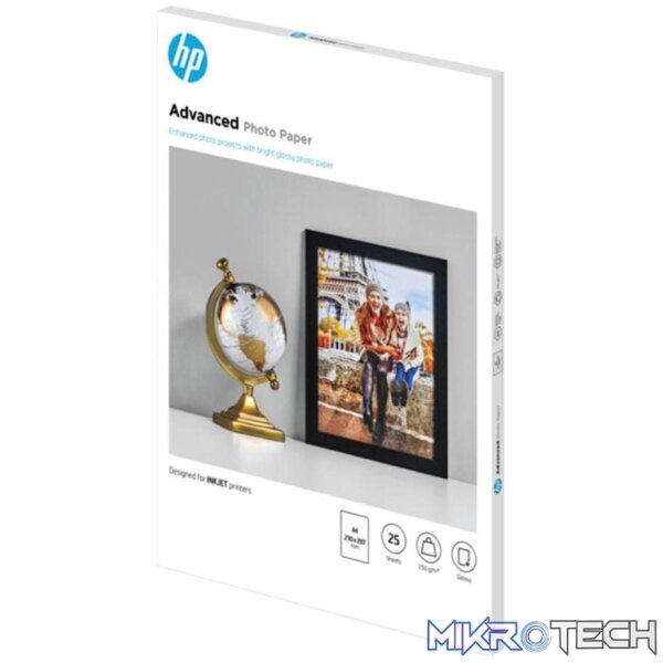 HP Advanced Glossy Photo Paper A4 25 Sheets Q5456A - Image 2