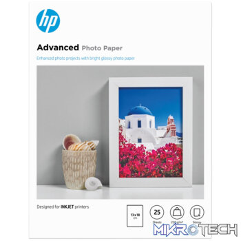 HP Advanced Photo Paper Glossy 13x18cm 25 Sheets Q8696A