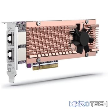 QNAP 2 x M.2 PCIe Gen4 NVMe SSD and 2 x 10GbE Ports Expansion Card