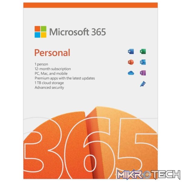 Microsoft 365 Personal PC Mac and Mobile 1-user 12-month Subscription FPP QQ2-01403 - Image 2