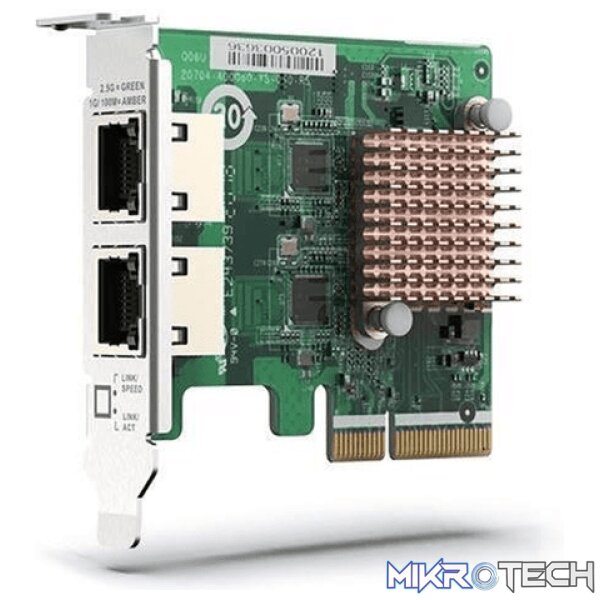 QNAP QXG-2G2T-I225 Ethernet 2500 Mbit/s Internal Network Card QNAP QXG-2G2T-I225 Ethernet 2500 Mbit/s Internal Network Card