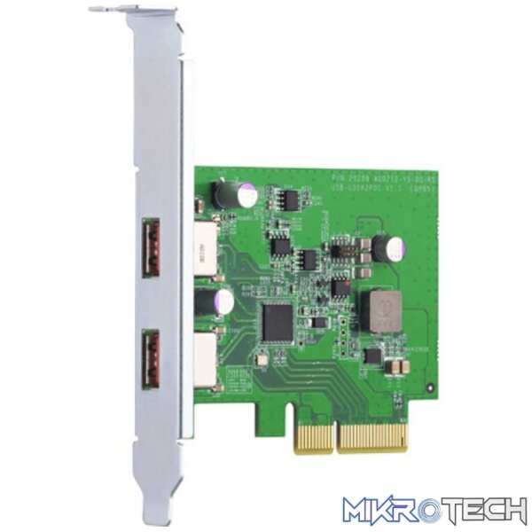 QNAP Internal USB 3.2 Type-A PCIe Card QXP-10G2U3A - Image 2