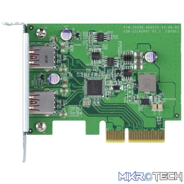 QNAP Internal USB 3.2 Type-A PCIe Card QXP-10G2U3A - Image 3