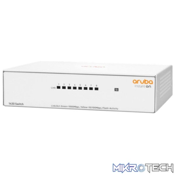 HPE Networking Instant On 1430 8-port Gigabit Unmanaged L2 Switch R8R45A - Image 2