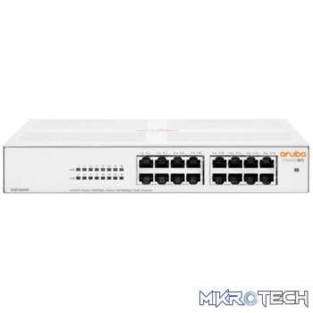 HPE Networking Instant On 1430 16-port Class4 Unmanaged L2 Gigabit Ethernet PoE Switch White R8R48A