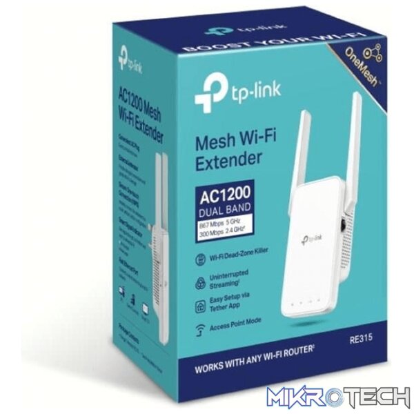 re315-other-accessories-34622710743204 TP-Link RE315 AC1200 Mesh Wi-Fi Range Extender - Image 1