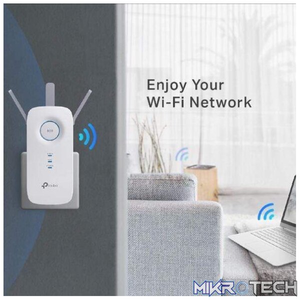 TP-Link RE450 Network Extender Transmitter White 10 100 1000 Mbit/s - Image 7