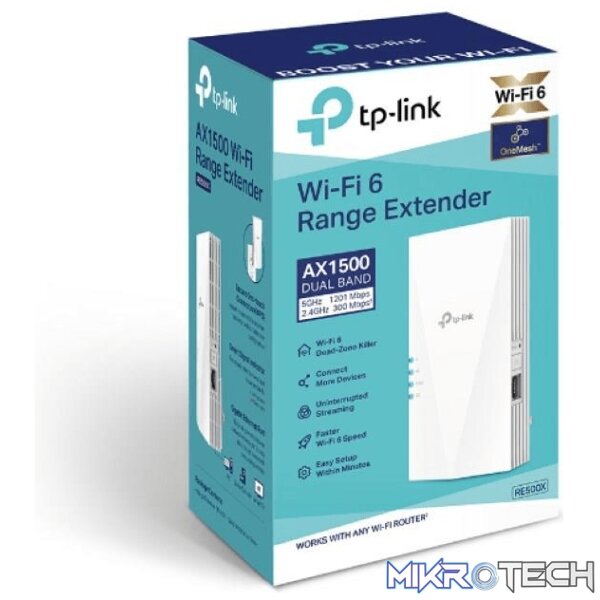 re500x-other-accessories-34622622433444 TP-Link RE500X AX1500 Wi-Fi Range Extender - Image 1