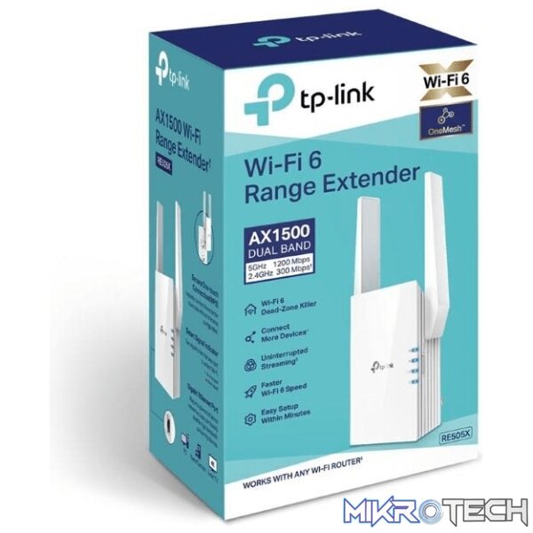 re505x-other-accessories-34622904959140 TP-LINK AX1500 WI-FI 6 RANGE EXTENDER - Image 1