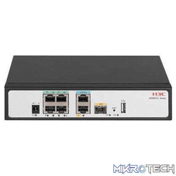 H3C MSR810 4x Gigabit Ports & 1x Gigabit WAN & 1x SFP WAN Ports Router RT-MSR810 H3C MSR810 4x Gigabit Ports & 1x Gigabit WAN & 1x SFP WAN Ports Router RT-MSR810
