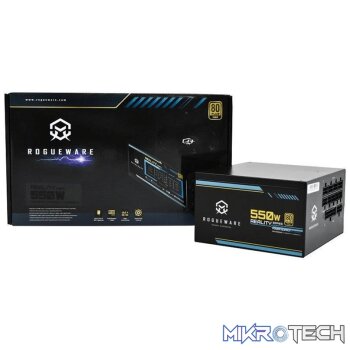 Rogueware Reality Series 550W Fully Modular 80 Plus Gold Active PFC Power Supply RW-GR550AC