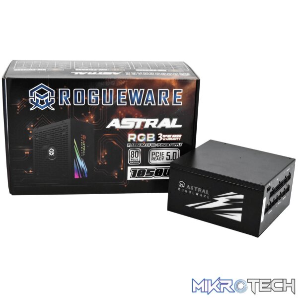 Rogueware Astral Series 1050W Fully Modular 80 Plus Platinum Active PFC Power Supply RW-PRW105AC Rogueware Astral Series 1050W Fully Modular 80 Plus Platinum Active PFC Power Supply RW-PRW105AC