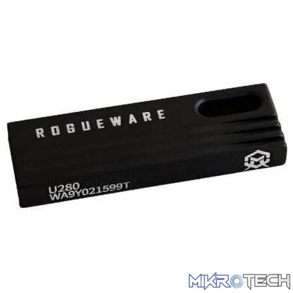 Rogueware U280-U3 16GB Metal Capless USB 2.0 Flash Drive - Black RW-U280-U3-16GB - Image 2
