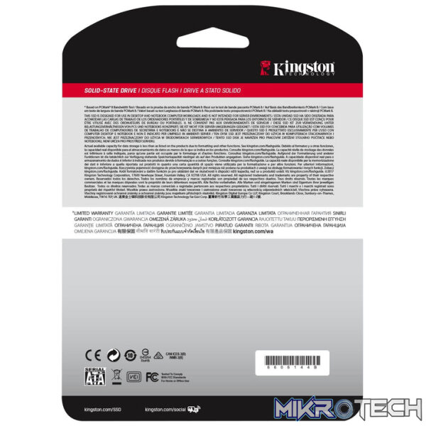 Kingston A400 2.5-inch 960GB Serial ATA III TLC Internal SSD SA400S37/960G - Image 2