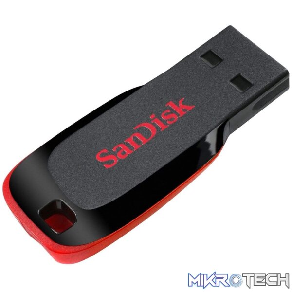 SanDisk Cruzer Blade 128GB USB 2.0 Type-A Black and Red USB Flash Drive SDCZ50-128G-B35 - Image 4