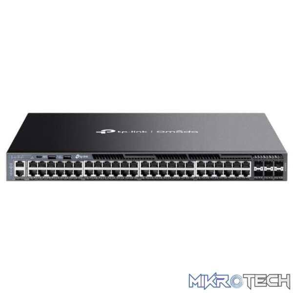 sg6654x-network-switches-52920989155695 TP-Link Omada 48-port Gigabit Stackable L3 Managed Switch with 6x10G Slots SG6654X - Image 1